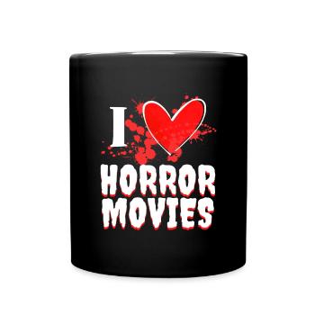 J’aime les films Déclaration Heart Movie Night Movies - Mug uni - noir - Devant