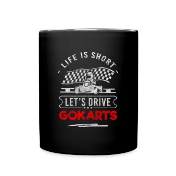 Pilote de course Karting Hobby - Mug uni - noir - Devant