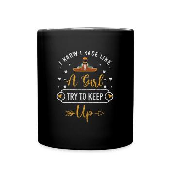 Piste de course de pilote de karting - Mug uni - noir - Devant
