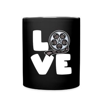 Movies Saying Binge Watching Streaming Cinema Movies - Full Colour Mug - black - Front