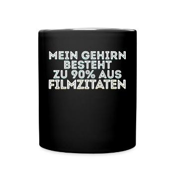 Movies Statement Streaming Kino Filme Kinoabend - Tasse einfarbig - Schwarz - Vorne
