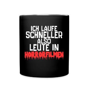 Movies Filme Statement Kinoabend Binge Watching - Tasse einfarbig - Schwarz - Vorne
