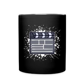 Filmabend Theater Movies Streaming Binge Watching - Tasse einfarbig - Schwarz - Vorne