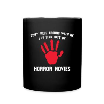 Movies Theater Kino Nacht Statement Filmabend - Tasse einfarbig - Schwarz - Vorne