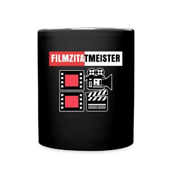 Binge Watching Fernsehabend Movies Statement Kino - Tasse einfarbig - Schwarz - Vorne
