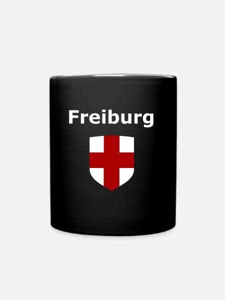 Die Freiburger - Tasse einfarbig - Schwarz