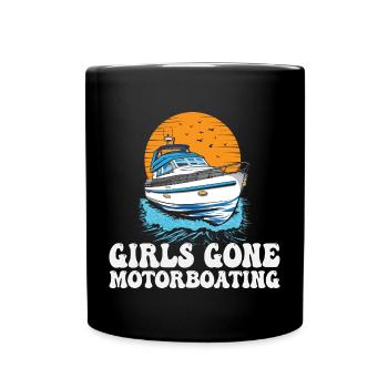 Girls Gone Motorboating Girls Trip Drinking Party - Mug uni - noir - Devant
