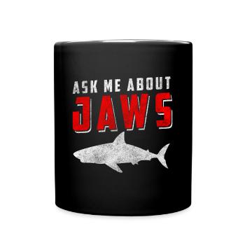 Dents de prédateur de requin - Mug uni - noir - Devant