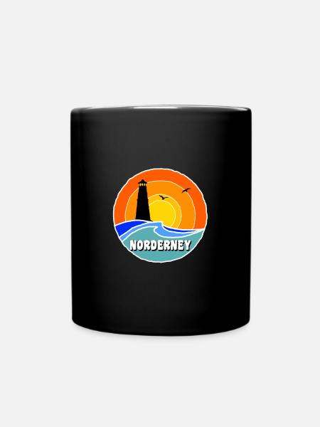 Ostsee Leuchtturm Norderney - Tasse einfarbig - Schwarz
