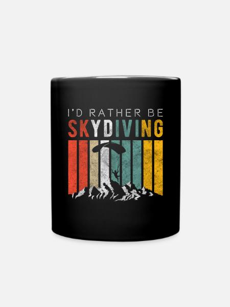 Fallschirm Adrenalin - Tasse einfarbig - Schwarz