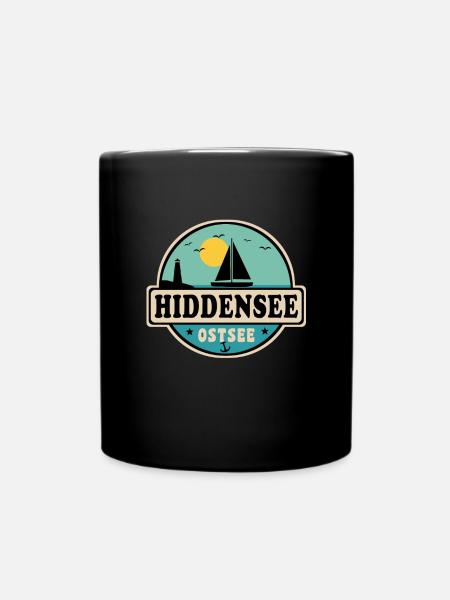 Hiddensee - Tasse einfarbig - Schwarz