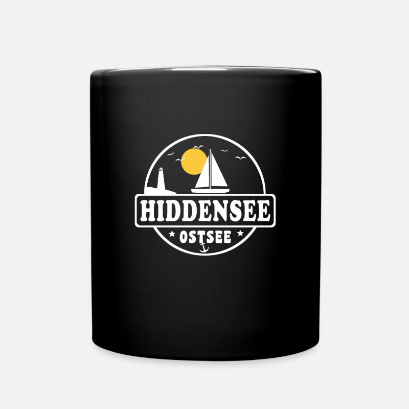 Hiddensee - Tasse einfarbig - Schwarz