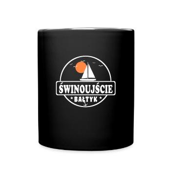 Swinemünde polnisch - Tasse einfarbig - Schwarz - Vorne