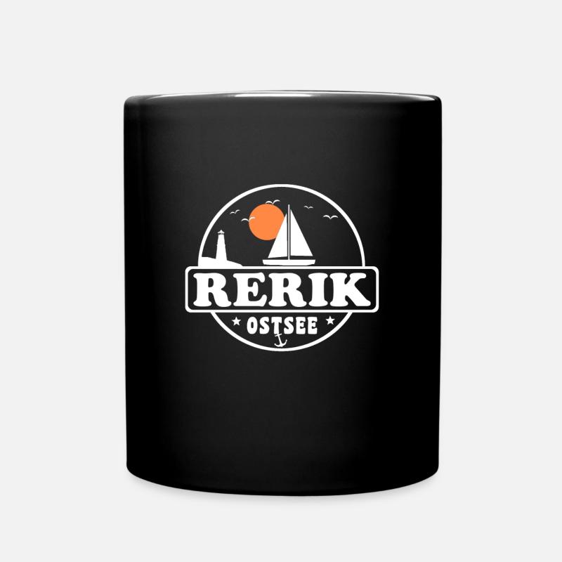 Rerik 03 - Tasse einfarbig - Schwarz