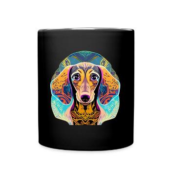 Teckel - Mug uni - noir - Devant