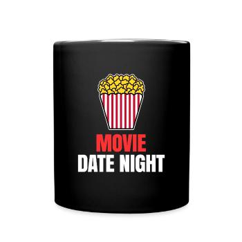 Films Déclaration Cineast Binge Watching Popcorn - Mug uni - noir - Devant