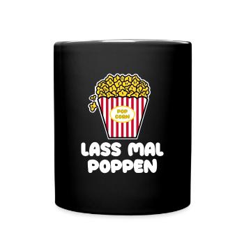 Films Déclaration Films Soirée cinéma Soirée cinéma Popcorn - Mug uni - noir - Devant