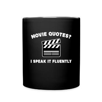 Movies Film Schauen Statement Streaming Theater - Tasse einfarbig - Schwarz - Vorne