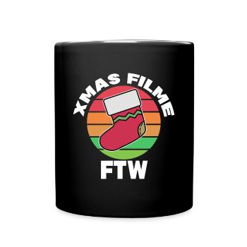 Movies Statement Kino Nacht Dvd Abend Film Schauen - Tasse einfarbig - Schwarz - Vorne