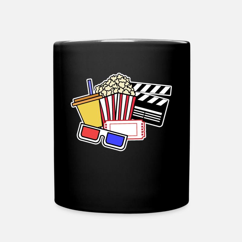 Soirée cinéma Popcorn Cinéma Streaming Films Filme - Mug uni - noir