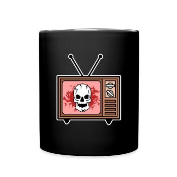 TV Night Movies Television Cineast Cinema Movies - Mug uni - noir - Devant