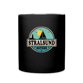 Stralsund - Tasse einfarbig - Schwarz - Vorne