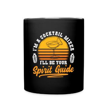 Cocktail Mixer Alcohol Mixer Tequila Sunrise - Full Colour Mug - black - Front
