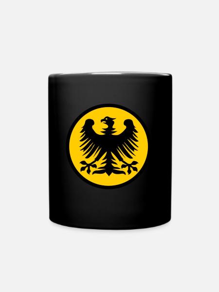 Deutschland zuerst - Tasse einfarbig - Schwarz