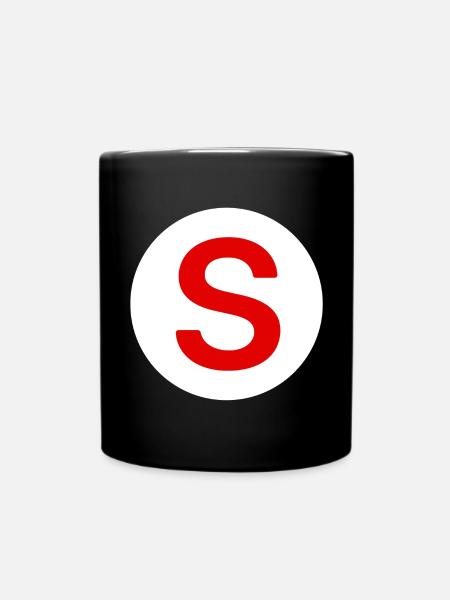 autocollant voiture, sénior à bord - Mug uni - noir