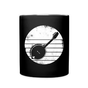 Dessin Banjo - Mug uni - noir - Devant