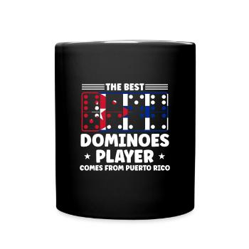 Domino Design - Tasse einfarbig - Schwarz - Vorne