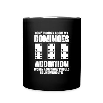 Domino Design - Tasse einfarbig - Schwarz - Vorne