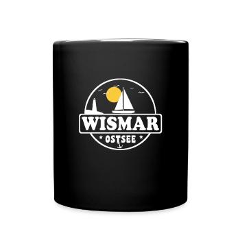 Wismar - Tasse einfarbig - Schwarz - Vorne