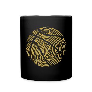 Basketball Players Fingerprint Passion - Full Colour Mug - black - Front