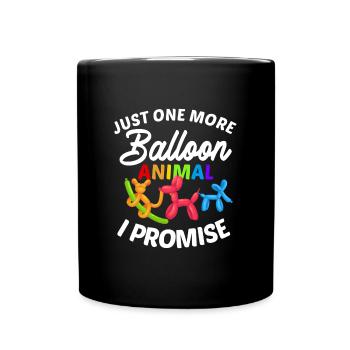 Balloon Twisting Design - Full Colour Mug - black - Front