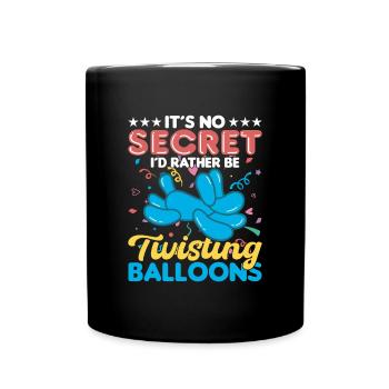 Balloon Twisting Design - Full Colour Mug - black - Front