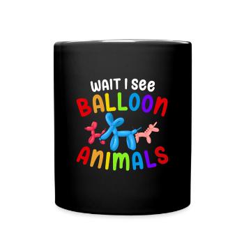 Balloon Twisting Design - Full Colour Mug - black - Front