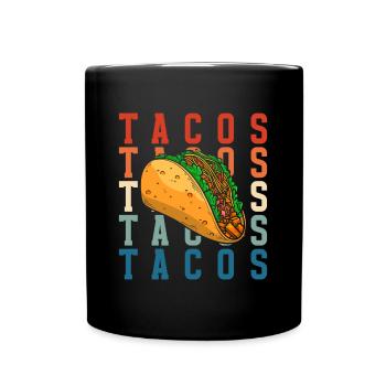 Mexican Foodie Favorite Food Fiesta - Full Colour Mug - black - Front