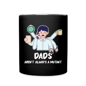 Design fort de la fête des pères - Mug uni - noir - Devant