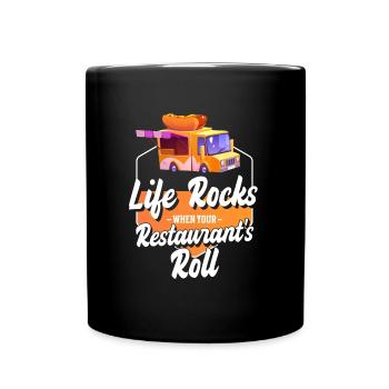 Food Truck Meals on Wheels - Full Colour Mug - black - Front