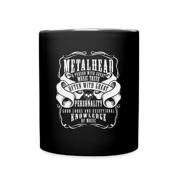 Guitare Heavy Metal Rock - Mug uni - noir - Devant