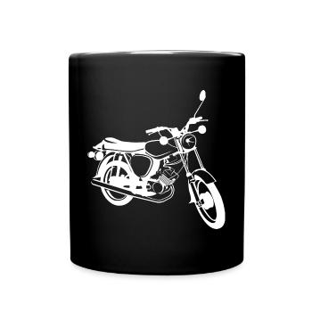 Simson S51 Mobylette Légende Illustration Moto RDA - Mug uni - noir - Devant
