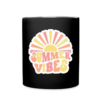 Summer Vibes - Full Colour Mug - black - Front