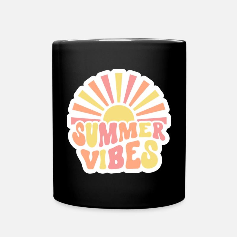 Summer Vibes - Tasse einfarbig - Schwarz