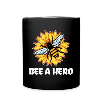 Earth Bee Statement Species Conservation Environment Nature - Full Colour Mug - black - Front
