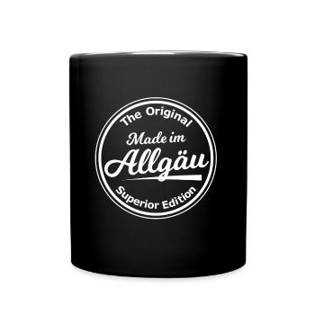 Die Allgäuer - Tasse einfarbig - Schwarz - Vorne