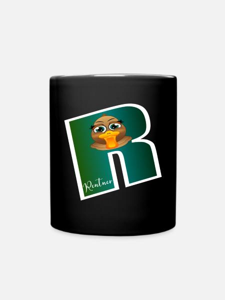 Abschiedsgeschenke Rente Ente - Tasse einfarbig - Schwarz
