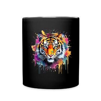 Tiger - Full Colour Mug - black - Front
