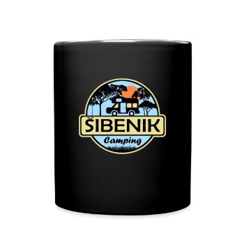 Sibenik Camping - Tasse einfarbig - Schwarz - Vorne