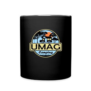 Umag Camping - Tasse einfarbig - Schwarz - Vorne